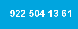 922 504 13 61